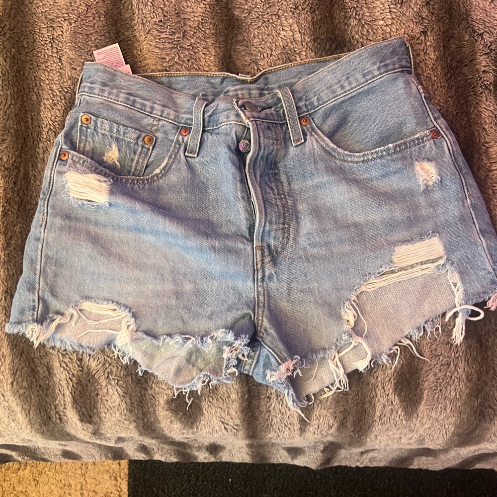 Levis Denim Shorts - Size 27